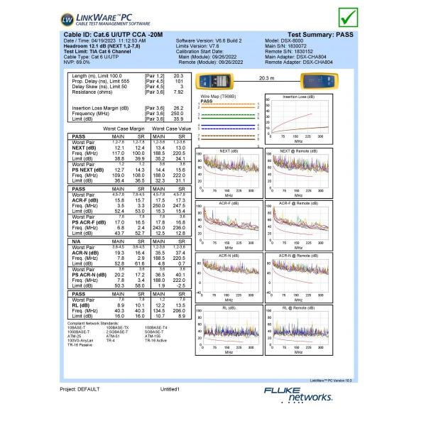 U/Utp C6 Patch Cable 3M Blu - immagine 2