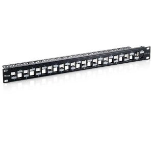 24-Port Keystone Cat.6A Shielded