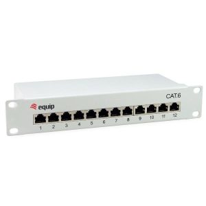 Cat.6 Patch Panel 12-Port 10 Inch