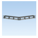 Pann.1U Angol.per 24 Rj45U Nero