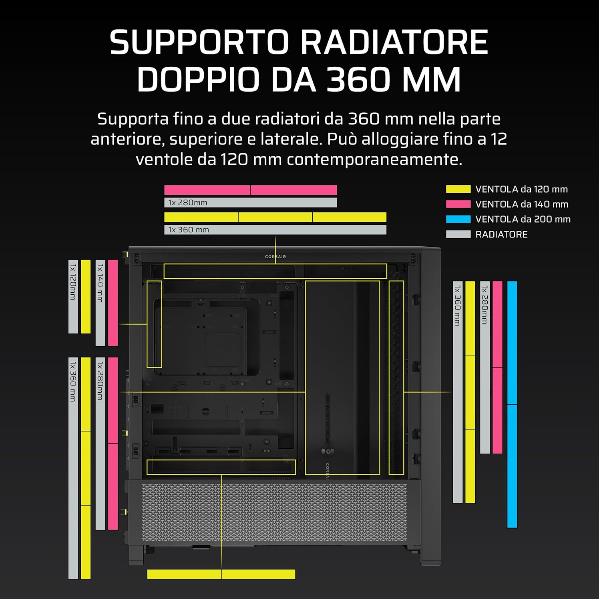 Frame 4000D Mid-Tower Nero - immagine 5