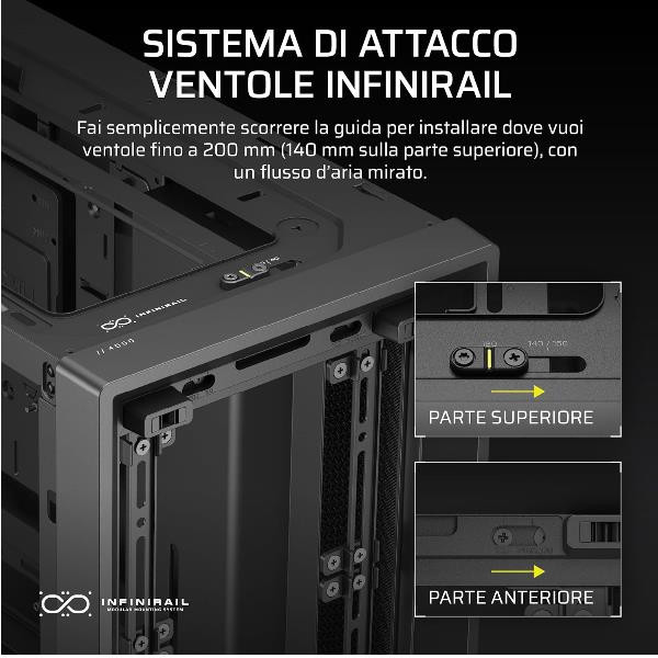 Frame 4000D Mid-Tower Nero - immagine 4