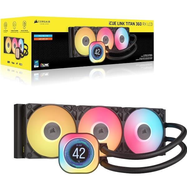 Titan 360 Rx LCD All-In-One Liquid Cooler - immagine 2