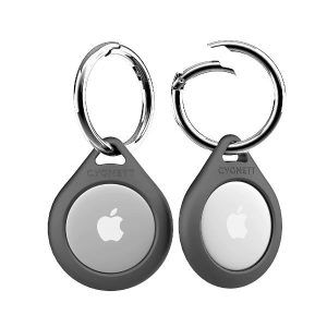 Set 2 Pz Portachiavi Airtag - Nero