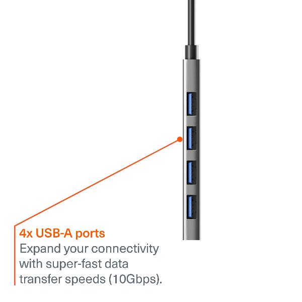 Unite 4In1 USB-C To USB-A Hub - immagine 3