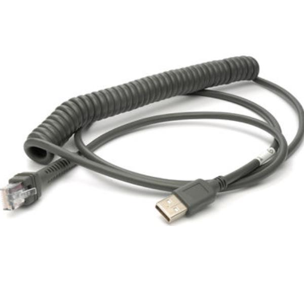 Cable USB, Type A,Pot,Coiled,2,4M