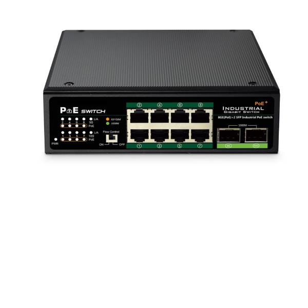 Eol Ind 8Port Gigabit PoE + Switch - immagine 2