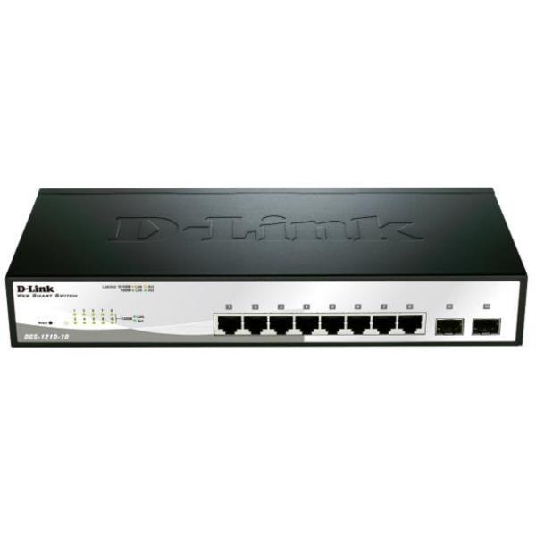 Switch 10 Pt Gigabit +2 SFP Por - immagine 2