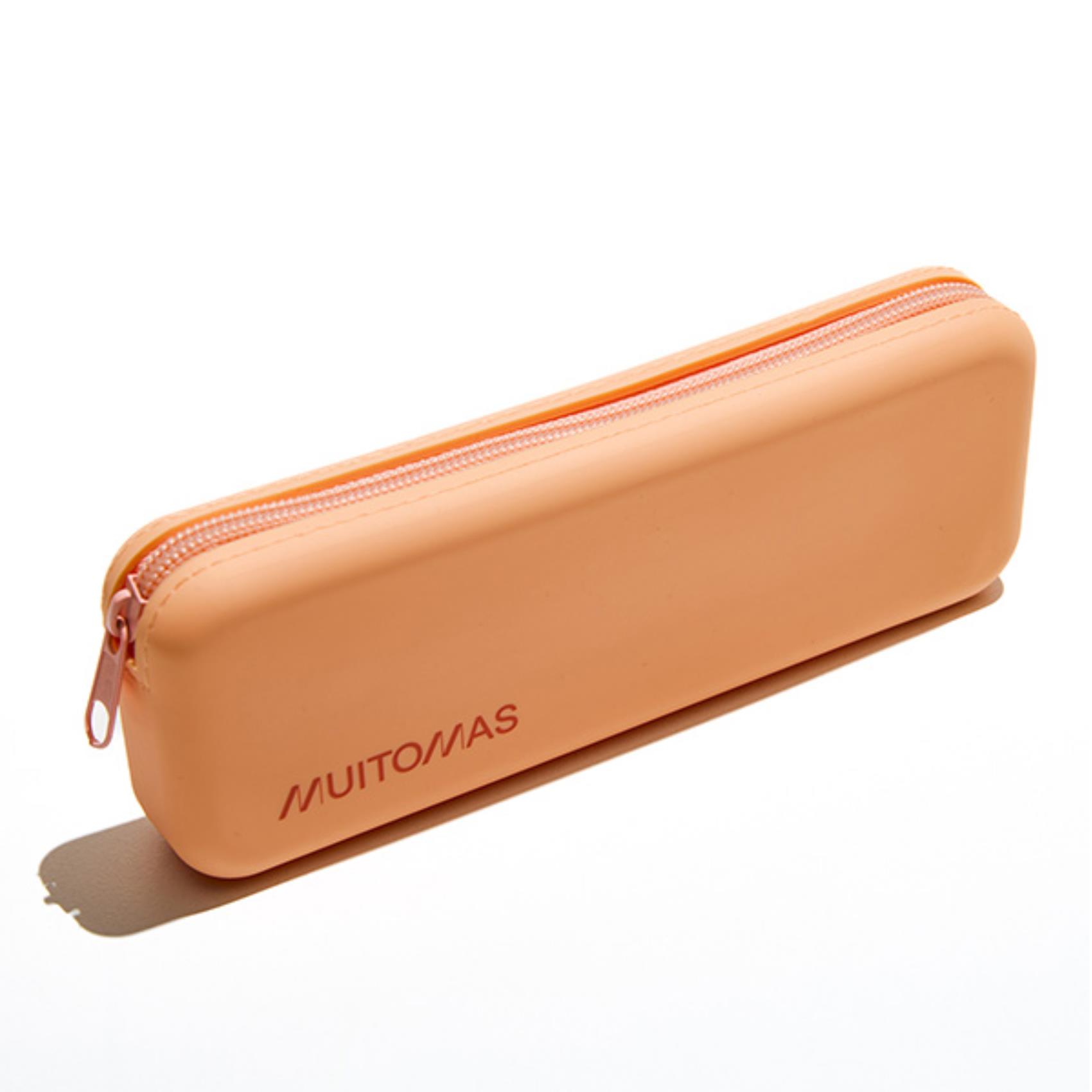 Muitomas Silicone Pencil Case Peach - immagine 3