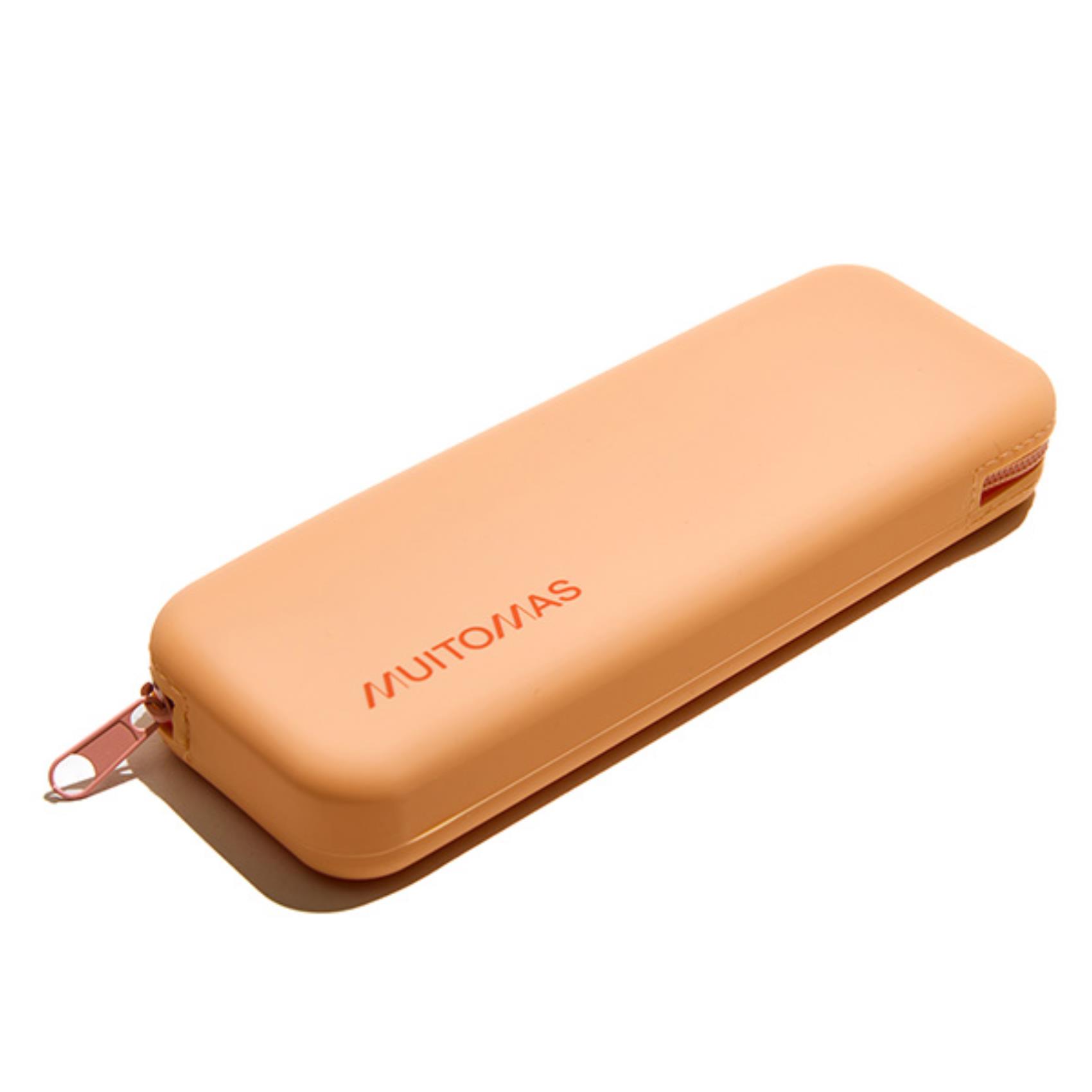 Muitomas Silicone Pencil Case Peach