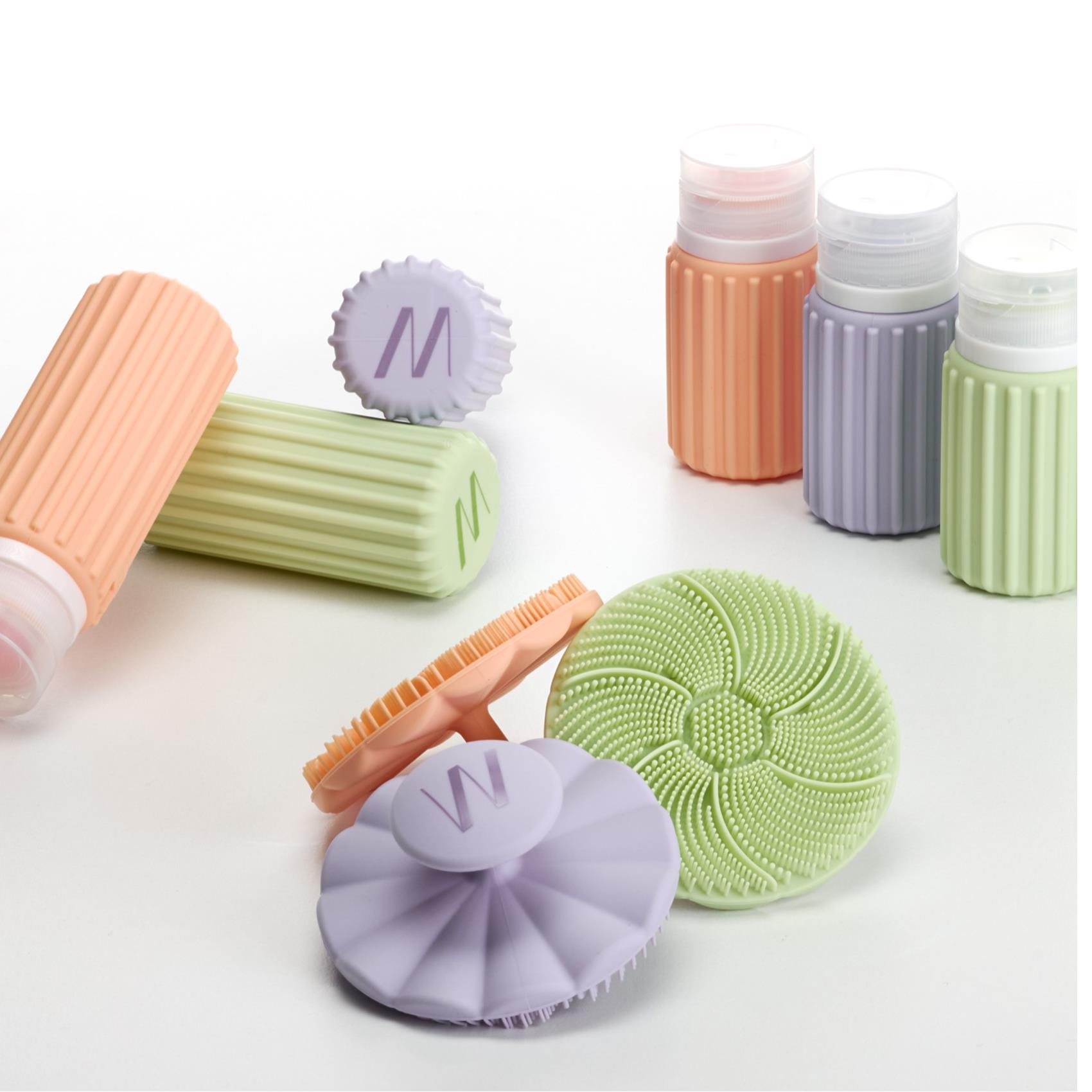 Muitomas Face Brush+2Travel Bott - immagine 2