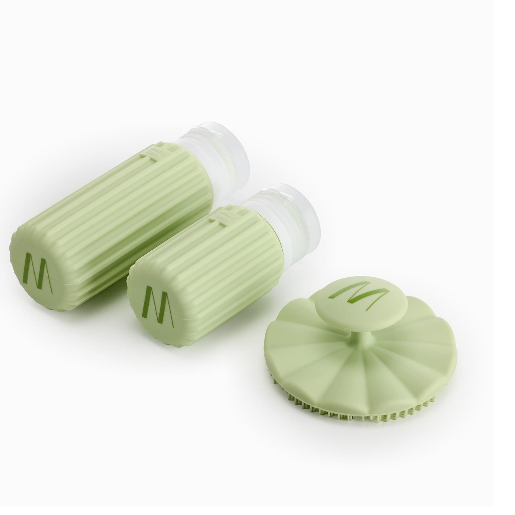 Muitomas Face Brush+2Travel Bott - immagine 4