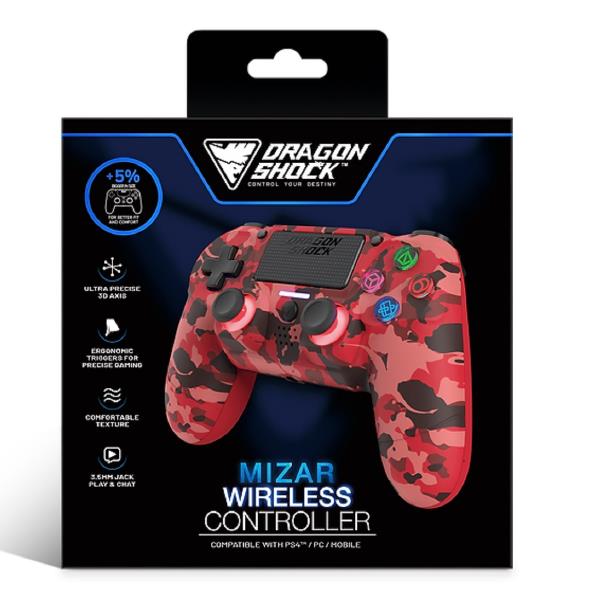 Mizar Wireless Rosso Camo Ps4 - immagine 3