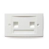 Placca 503 Per 2 Keystone Bianca