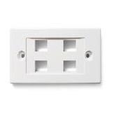 Placca 503 Per 4 Keystone Bianca