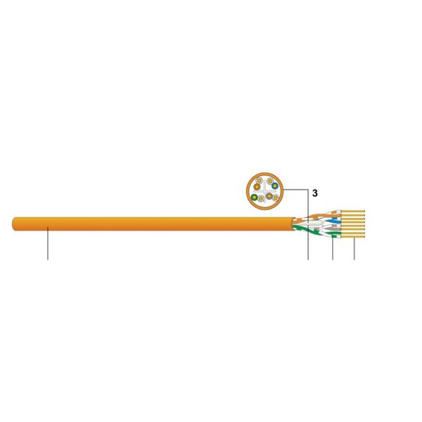 Cavo U/Utp Cat.6 Cca Arancio 500M