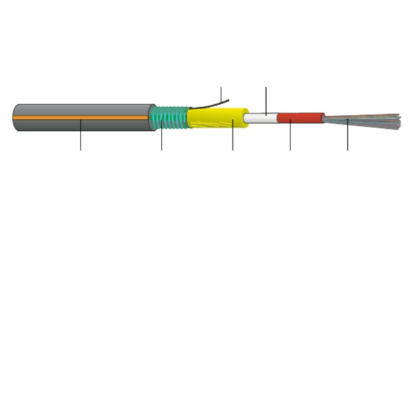 Cavo 12Fo Om4 Acciaio Est.fca Nero - immagine 2