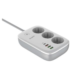 Multipresa 3 Schuko + 4 USB