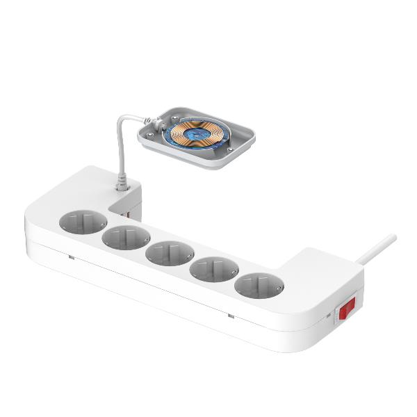 Multipresa Box 5 Schuko+3 USB+Charg - immagine 2