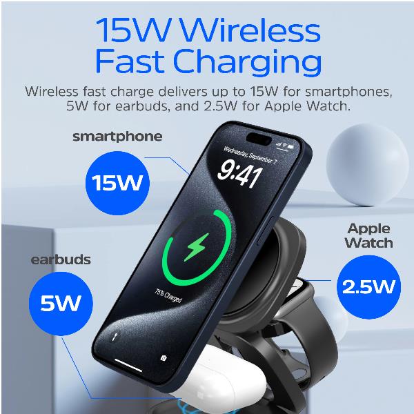 Wireless Magnetic Stand 4-In-1 65W - immagine 5