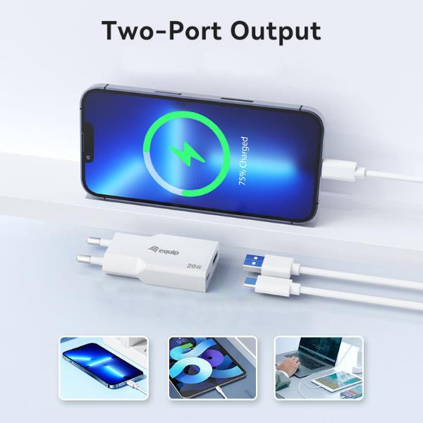 2-Port 20W Gan Slim USB Pd USB-C X1 - immagine 8