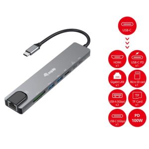 USB-C 8 In 1 Multifunctional Adapt