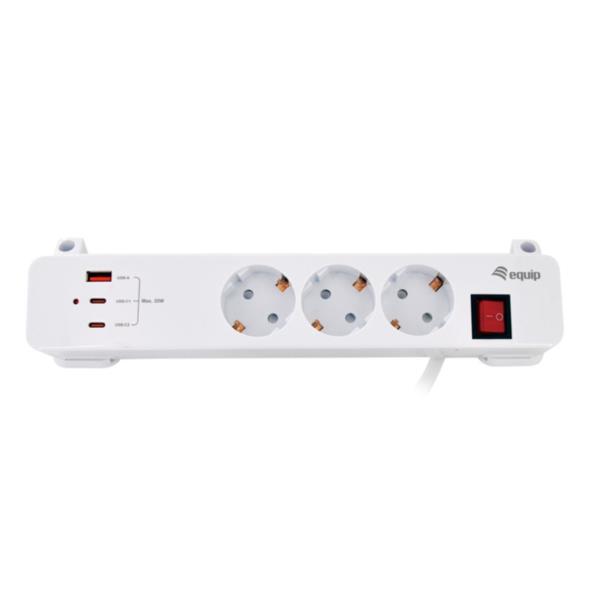 3-Outlet Clamp Power Strip 3-USB - immagine 4