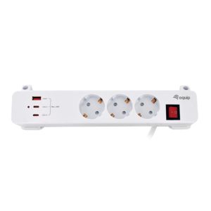 3-Outlet Clamp Power Strip 3-USB