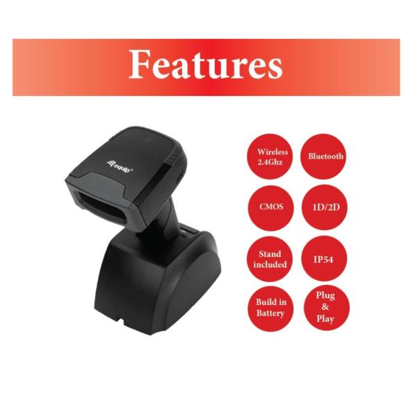 Wireless 2D 2.4Ghz + Bluetooth Scanner Bar - immagine 7
