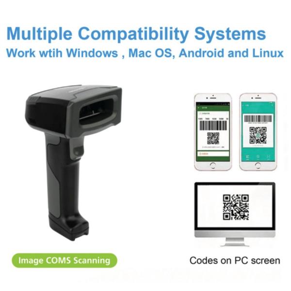 Wireless 2D 2.4Ghz + Bluetooth Scanner Bar - immagine 5