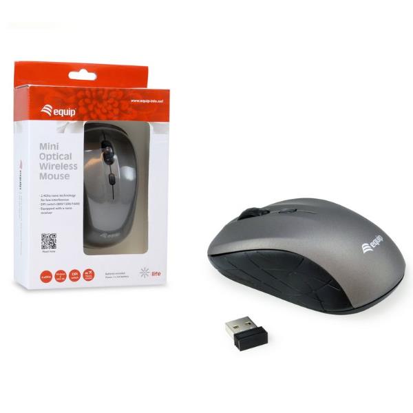 Mini Optical Wireless Mouse Grigio - immagine 7
