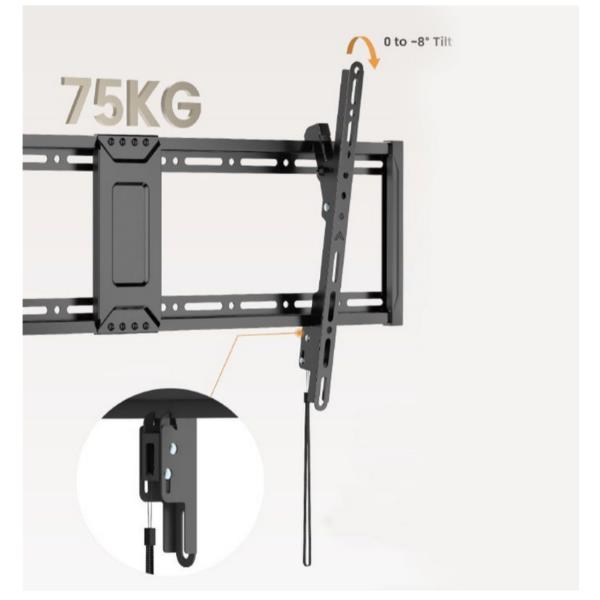 43 -95 Tilt Slim Tv Wall Mount Bra - immagine 3