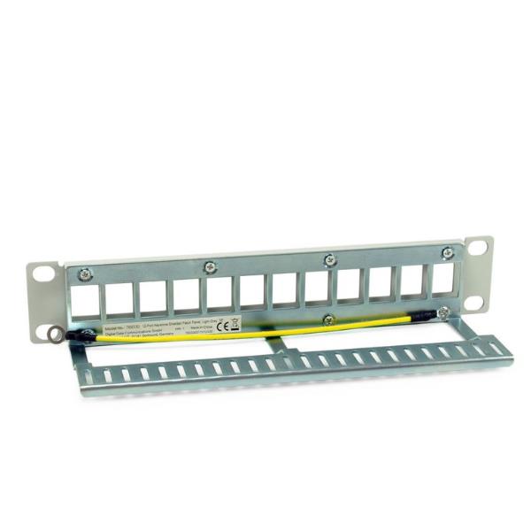 12-Port Keystone Shielded Patch Pan - immagine 3