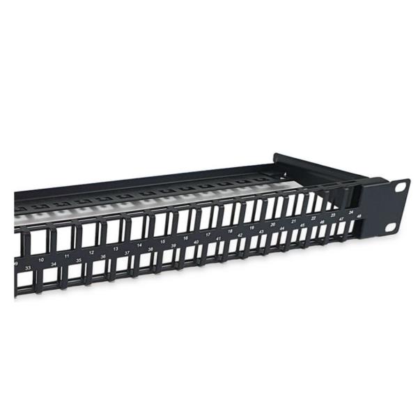 48-Port Keystone Cat.6 Unshielded P - immagine 3