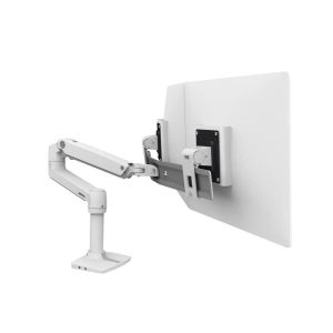 Lxdesk Dual Direct Arm Bright Bianco