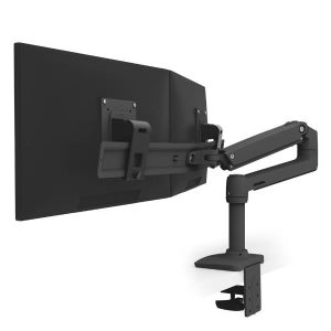 Lx Desk Dual Direct Arm Matte Nero