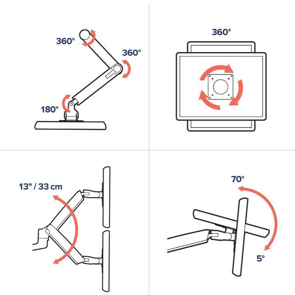 Lx Dualstacking Arm Tall Pole - immagine 3