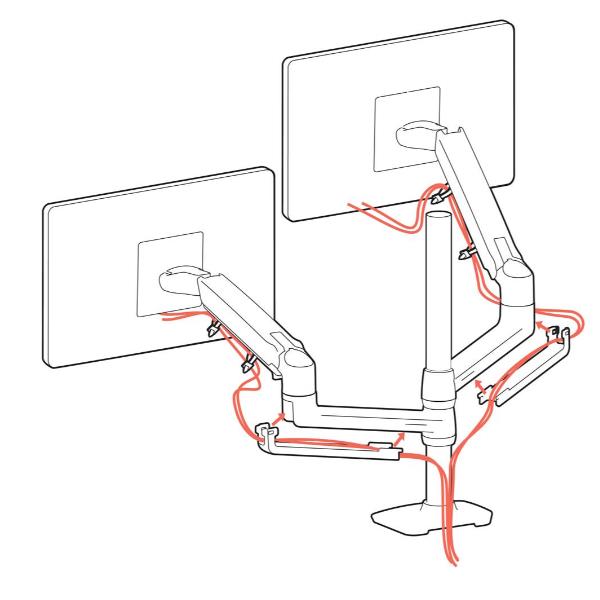 Lx Dual Arm Tall Nero Accents Pol - immagine 3