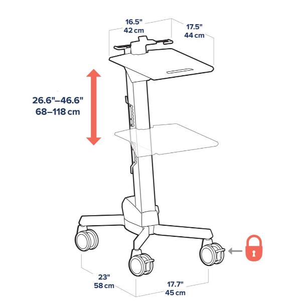 Neo-Flex Laptop Cart - immagine 2