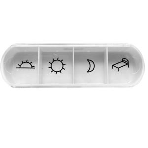 Portapillole Giornaliero - Bian/Tra