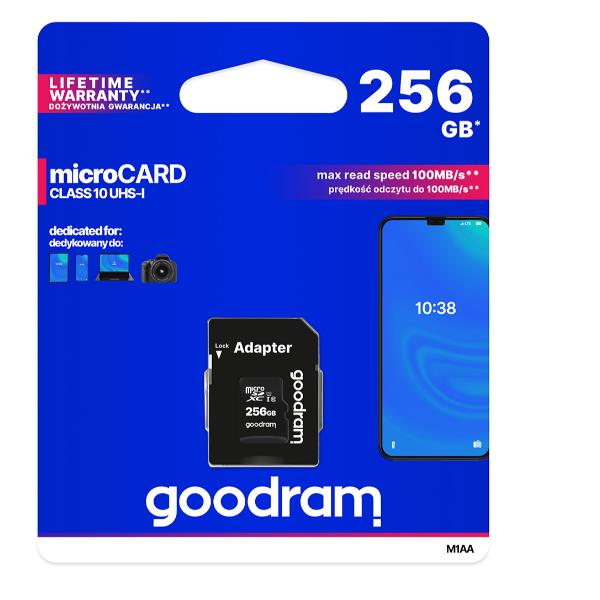 256Gb Micro Card Cl 10 Uhs I - immagine 3