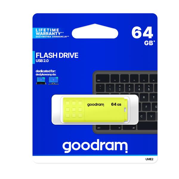 64Gb Ume2 Yellow USB 2.0 - immagine 2