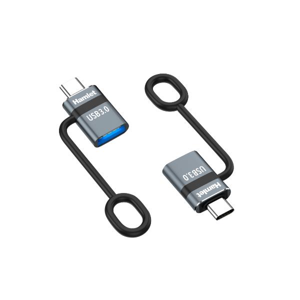 Adattatore Usbc M USB F + Fermacavo - immagine 3