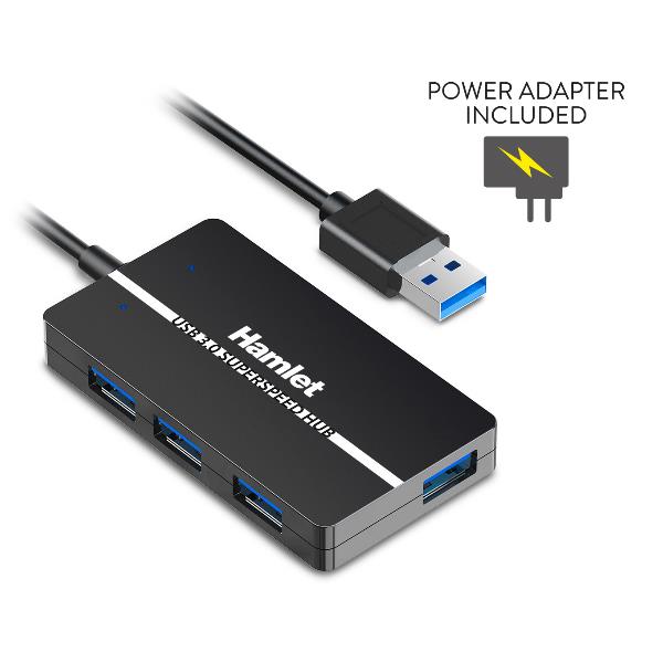 Hub Usb3.0 Slim 4P. 5Gbps Alim.10W - immagine 2