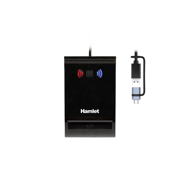 Lettore USB-A + USB-C Di Smart Card - immagine 3