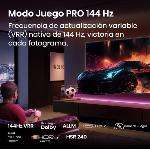 100 E7Q Pro Qled 4K UHD Smart 144Hz - immagine 2