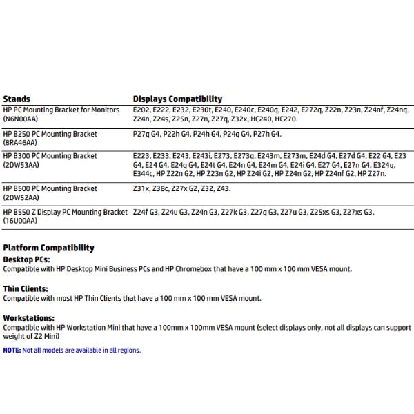 HP B300 Pc Mounting Bracket - immagine 5