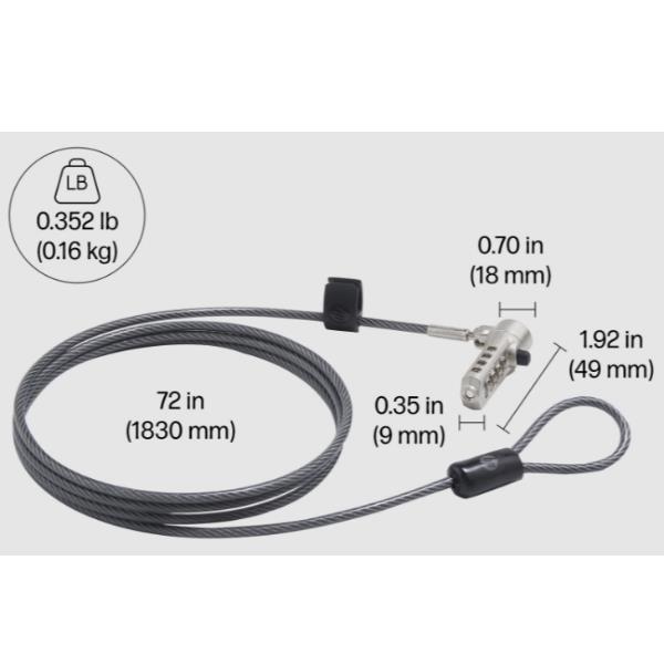 HP Essent Nano Combin Cable Lock - immagine 3