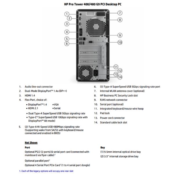 Pro Tower 400 G9 I3 8 512 W11P - immagine 2