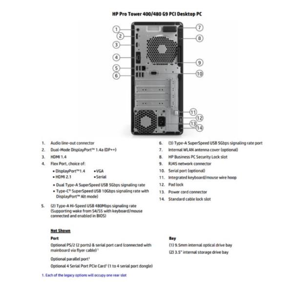 Pro Tower 400 G9 I7 16 512 W11P - immagine 4